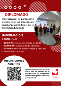 Invitaci&oacute;n al Diplomado en Perspectiva de G&eacute;nero para Docentes 2026-1 Inicio 4 de marzo