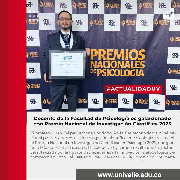 Docente de Psicolog&iacute;a recibe Premio Nacional de Investigaci&oacute;n Cient&iacute;fica en Psicolog&iacute;a 2025