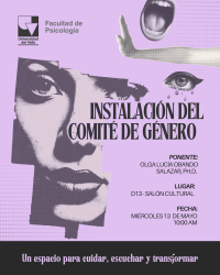 Acto de Instalaci&oacute;n del Comit&eacute; de G&eacute;nero - Facultad de Psicolog&iacute;a